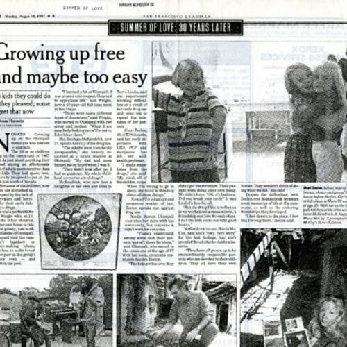 Growing Up Free and Maybe Too Easy, San Francisco Examiner, August 1997