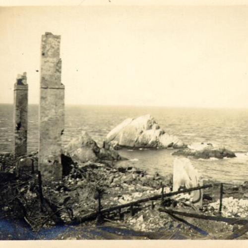 [Cliff House after fire]