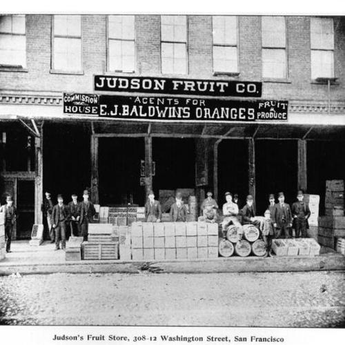 Judson's Fruit Store, 308-12 Washington Street, San Francisco