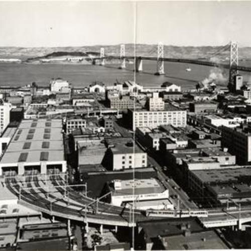 [View of the new San Francisco Oakland bridge]