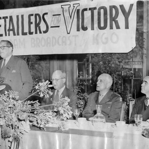 [Retailers' for Victory luncheon group]
