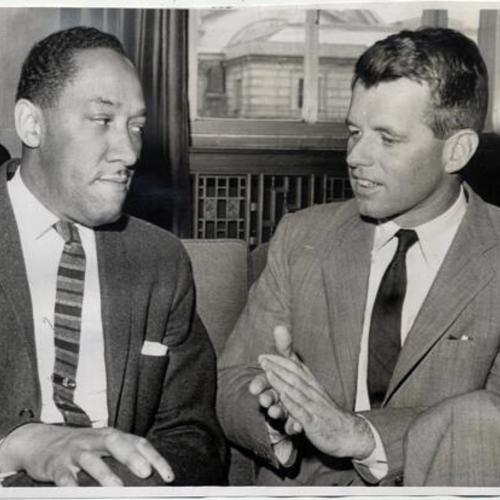 [Cecil F. Poole with Attorney General Robert Kennedy]
