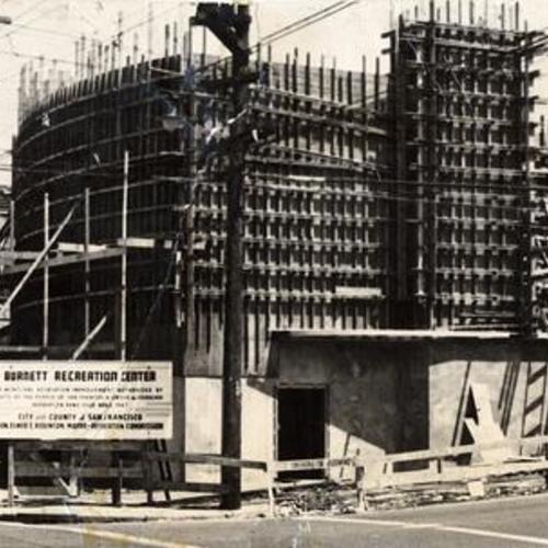[Construction of the Burnett Recreation Center and Gymnasium in Bay View district]