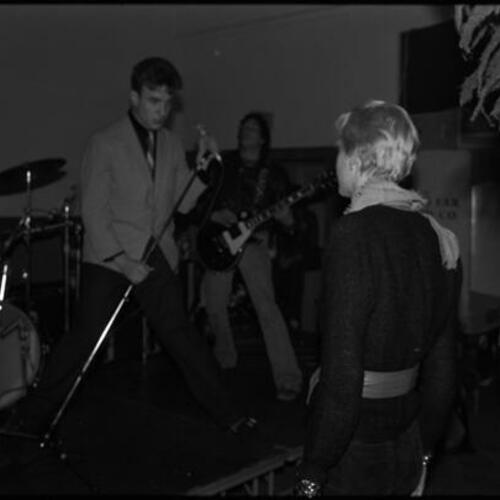 V. Vale's band performing at Aitos, Berkeley; with Karla 'Maddog' Duplantier