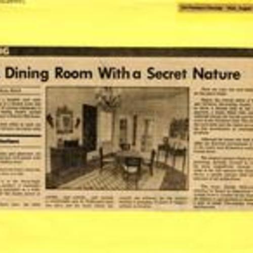 A Dining Room with a Secret Nature