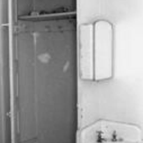 [Planters Hotel, 286 2nd Street, interior of room 258 showing window and dresser]