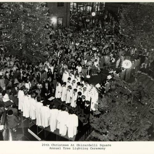 20th Christmas At Ghirardelli Square Annual Tree Lighting Ceremony