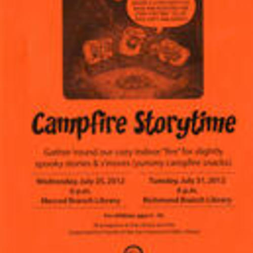 Campfire Storytime flyer