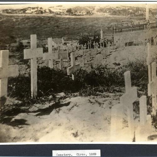 Cemetery. Circa, 1869