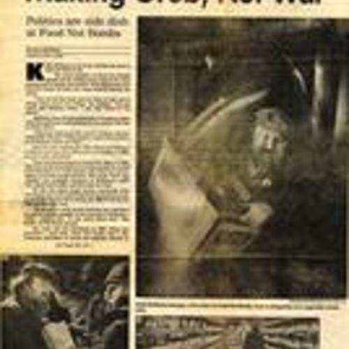 Making Grub, Not War, San Francisco Chronicle, February 28, 1989, 1 of 2