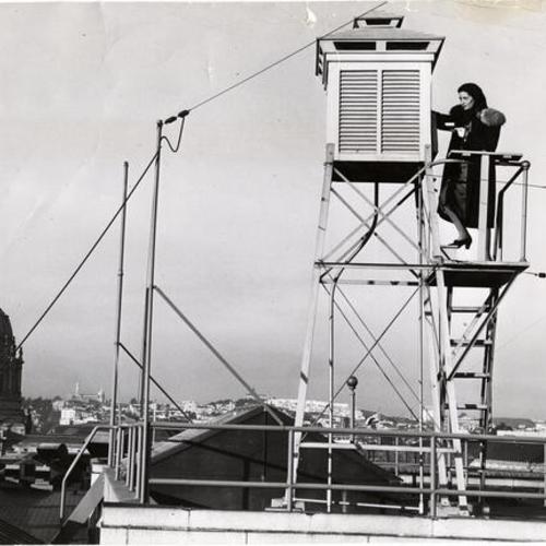 [Weather Bureau atop Federal Building]