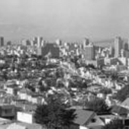 [View from Diamond Heights looking northeast]