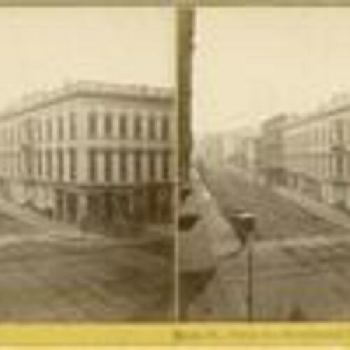 [Bush St., from the Occidental Hotel, S.F.,view West.]