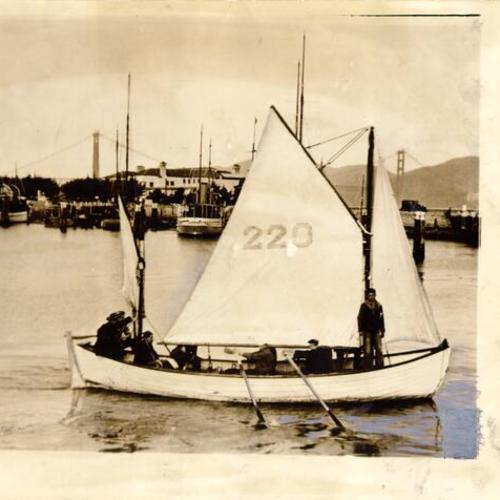 [Sailboat at Yacht Harbor, Marina District]