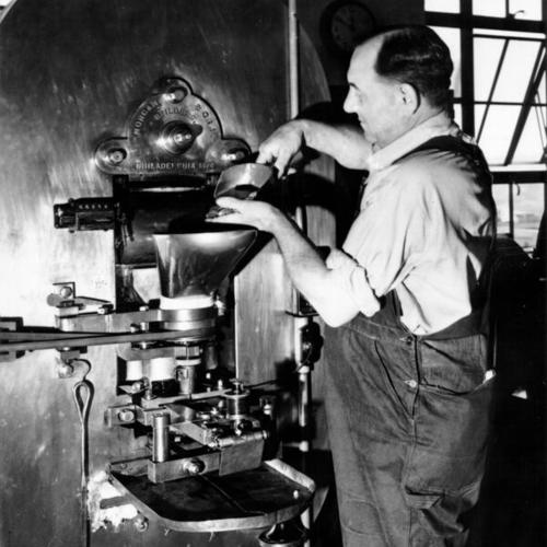 [George Ruge, press room foreman at the U. S. Mint in San Francisco]