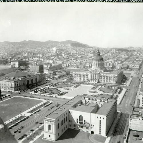 [San Francisco Civic Center from the Taylor Hotel]