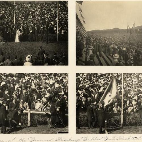 Scenes at the ground breaking, Golden Gate Park Oct. 1911