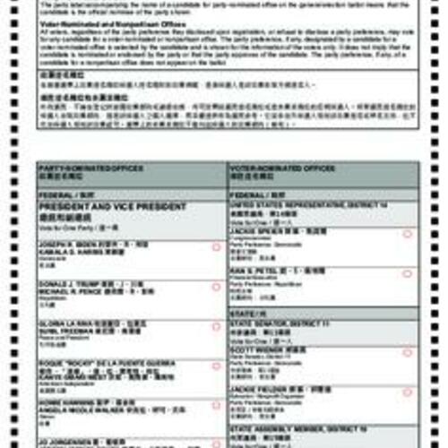 2020-11-03, San Francisco Election Ballots