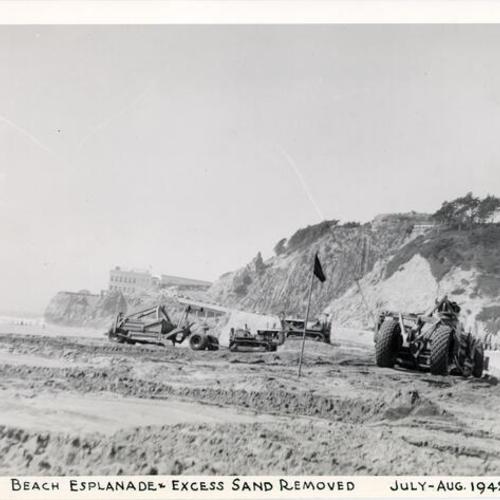 Beach Esplanade - Excess Sand Removed, July - Aug. 1942