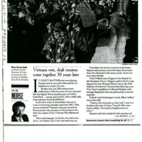 Peace, Love and Music, San Francisco Examiner, October 1997