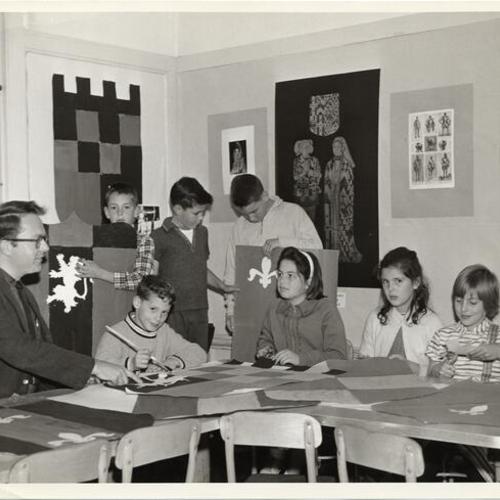 [Students in a class at Francis Scott Key Elementary School]