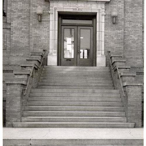 [Entrance to Park Branch Library, 1833 Page Street]