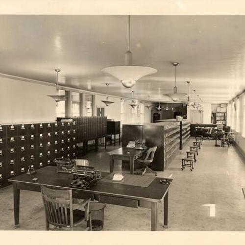 [Identification Bureau in Old Hall of Justice]