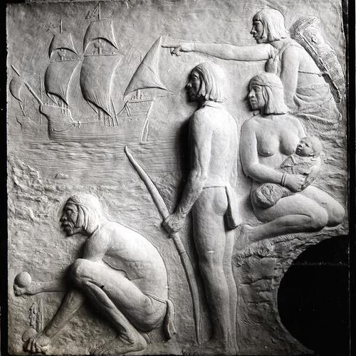 [Relief sculpture 'The Discovery of California' at Native Sons of the Golden West building]