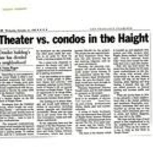 Theater vs Condos..., SF Examiner, December 16 1998