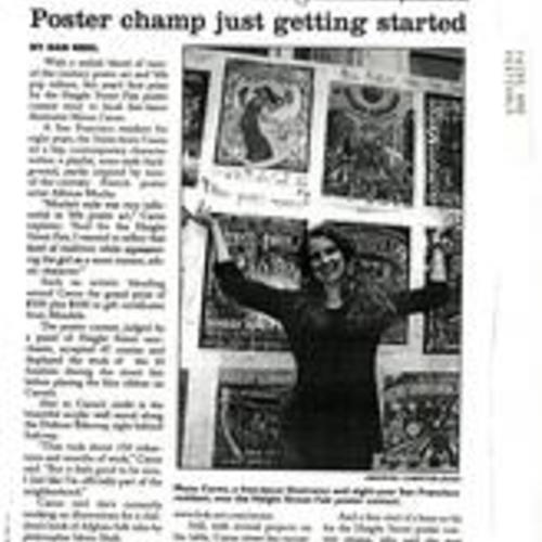 "Poster Champ Just Getting Started", San Francisco Observer, July 1999