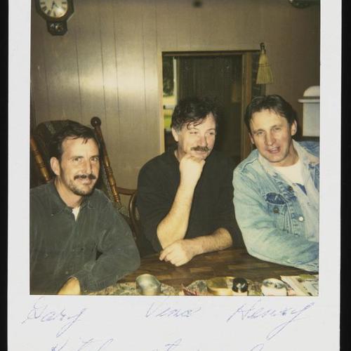 Gary, Vince, and Henry seated in kitchen at ranch