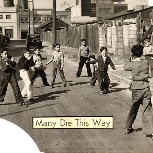 [Children playing in an alley in the South of Market District]