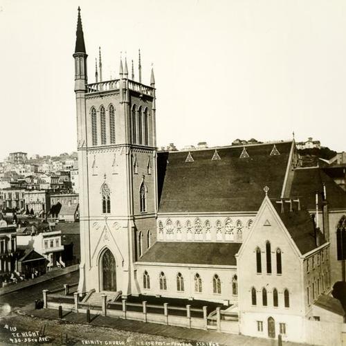[Trinity Episcopal Church, N.E. Corner Post & Powell Sts. 1867.]