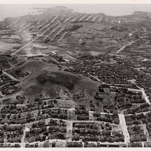 [Aerial view of Bernal Heights]