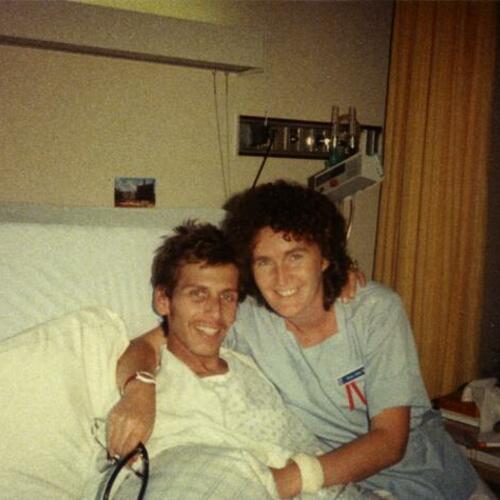 [Diane Jones with patient, Shane Harjo]