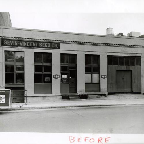 [Building at 458 and 460 Jackson Street prior to being remodeled]