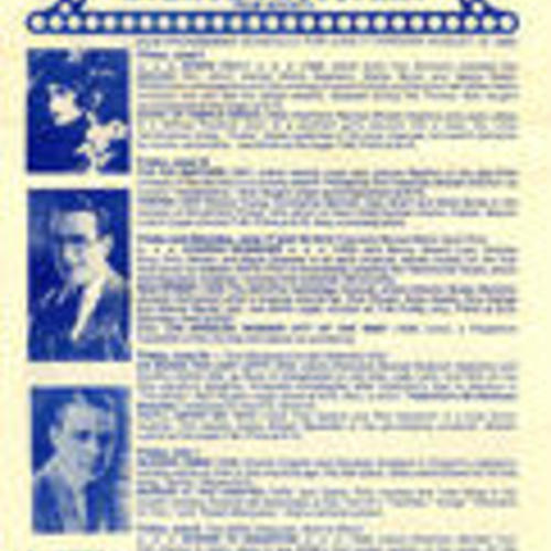 Avenue Photoplay Film Society, June 3-Aug 12, 1983 film schedule (1 of 2)