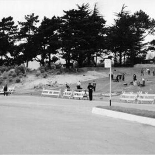 [New road built in the Presidio for Funston Avenue Approach to Golden Gate Bridge]