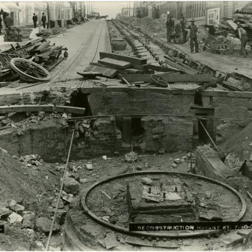 [Track reconstruction on Haight Street near Stanyan]