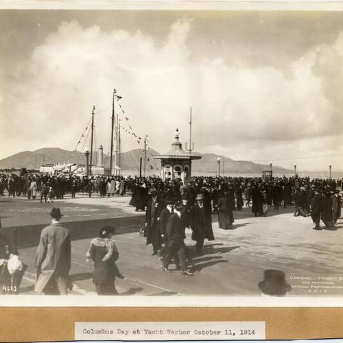 Columbus Day at Yacht Harbor, October 11, 1914