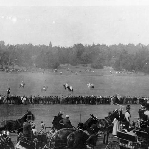[Polo game being played at Golden Gate Park]