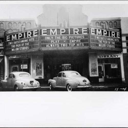 [Outside the Empire theater]