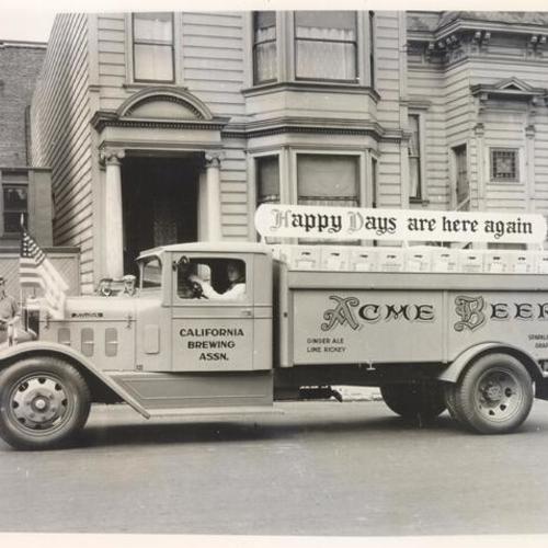 [Acme Beer delivery truck]