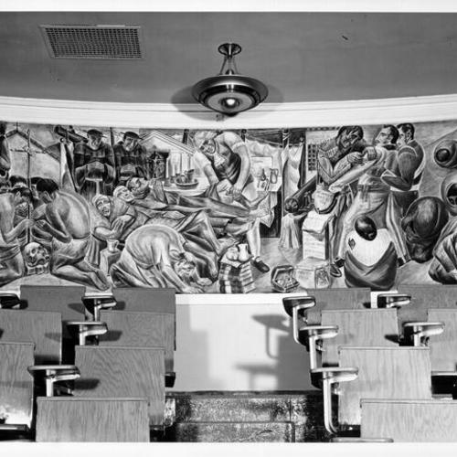 [Mural in Toland Hall of University of California Medical School]