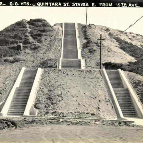 [Golden Gate Heights - Quintara Street stairs, east from 15th Avenue]