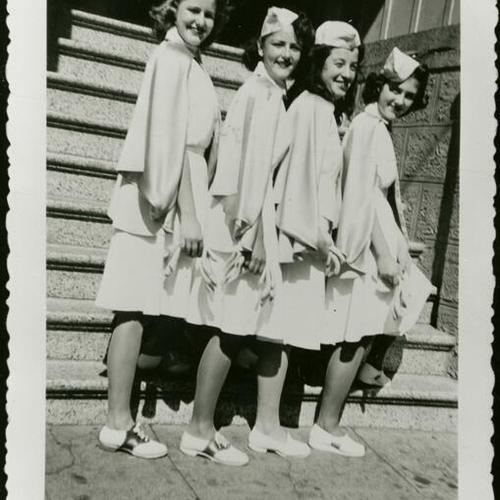 [Girls High School Drill Team in 1942]