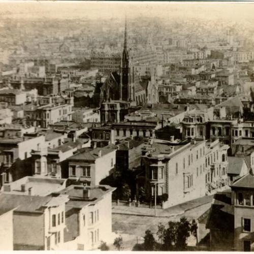 [View of San Francisco from Nob Hill]