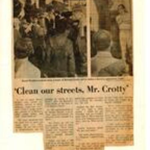 Clean our streets Mr Crotty
