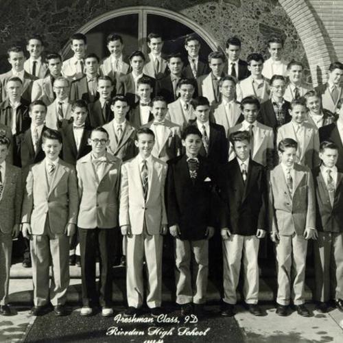 [Riordan High School, Freshman class, 9D, 1953-54]