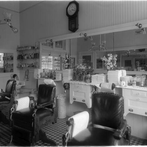 Twin Peaks barbershop interior